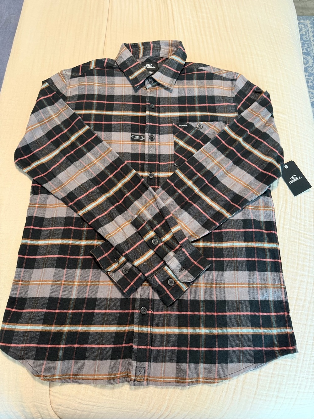 O'Neill Redmond Plaid Stretch Flannel NWT | Small